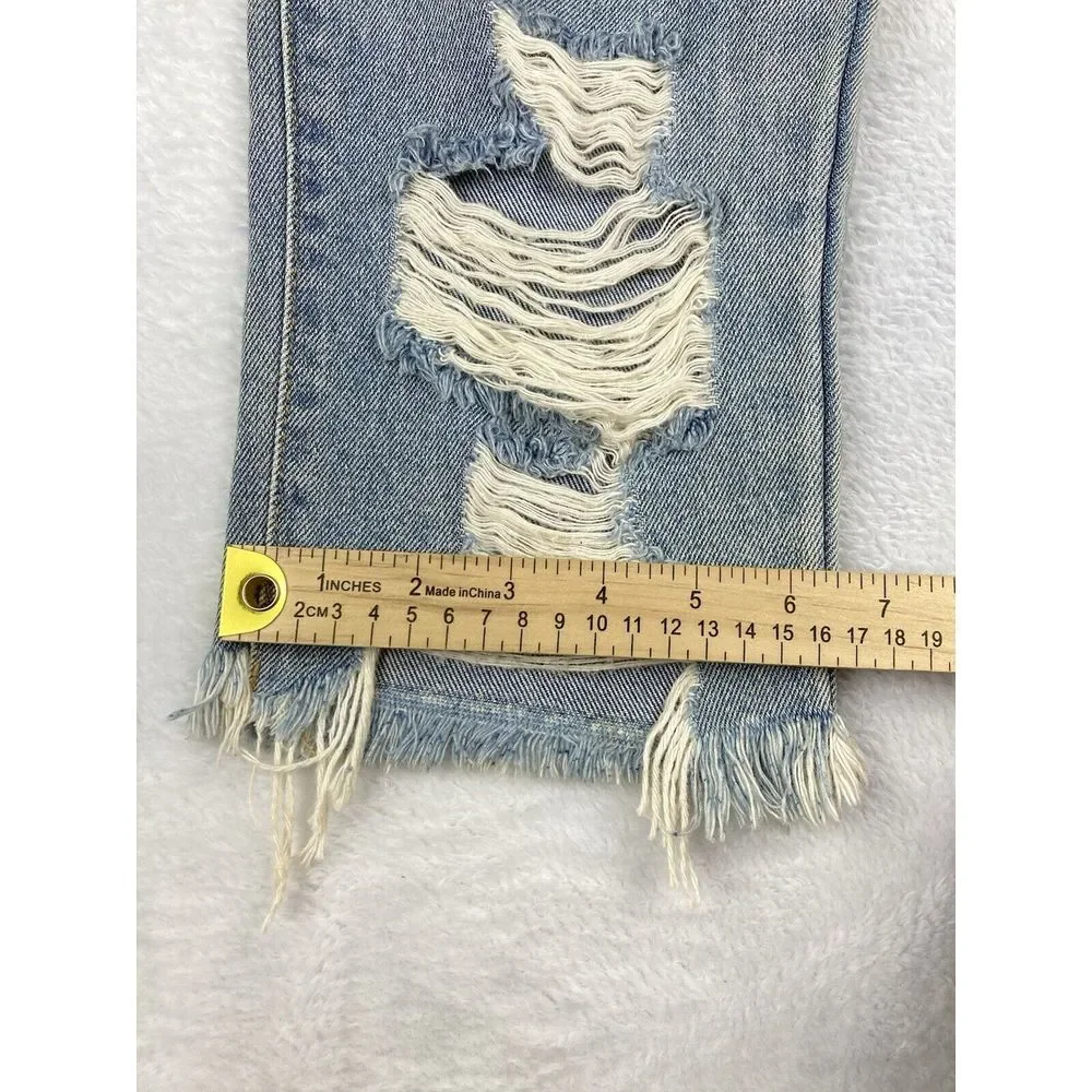 Cello Womens Jeans Blue Size‎ 3 Slim Ripped Mid Rise Size 3 NWT - Picture 9 of 15